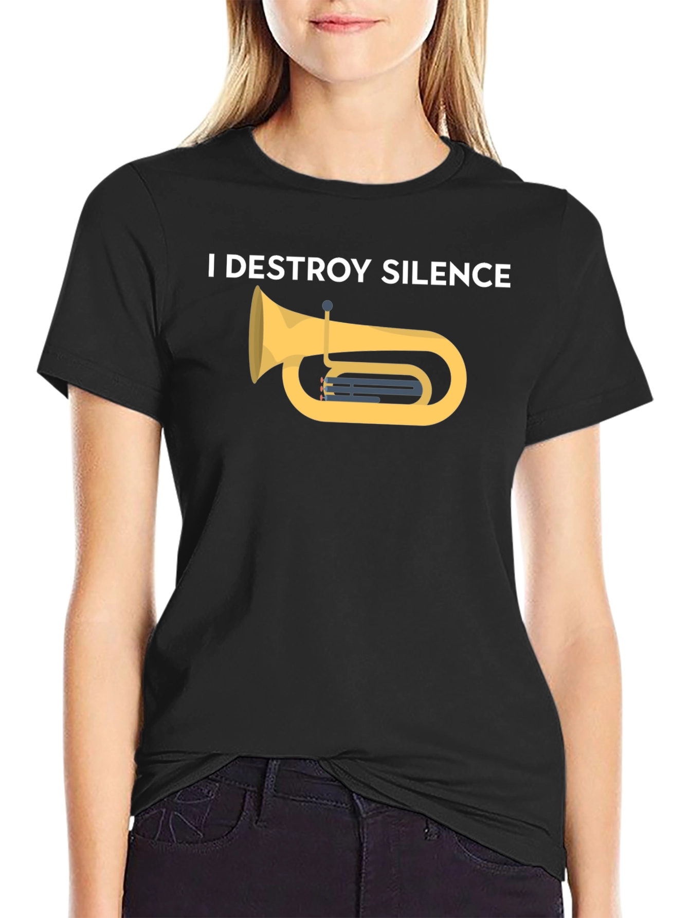 I Destroy Silence Tuba T-Shirt