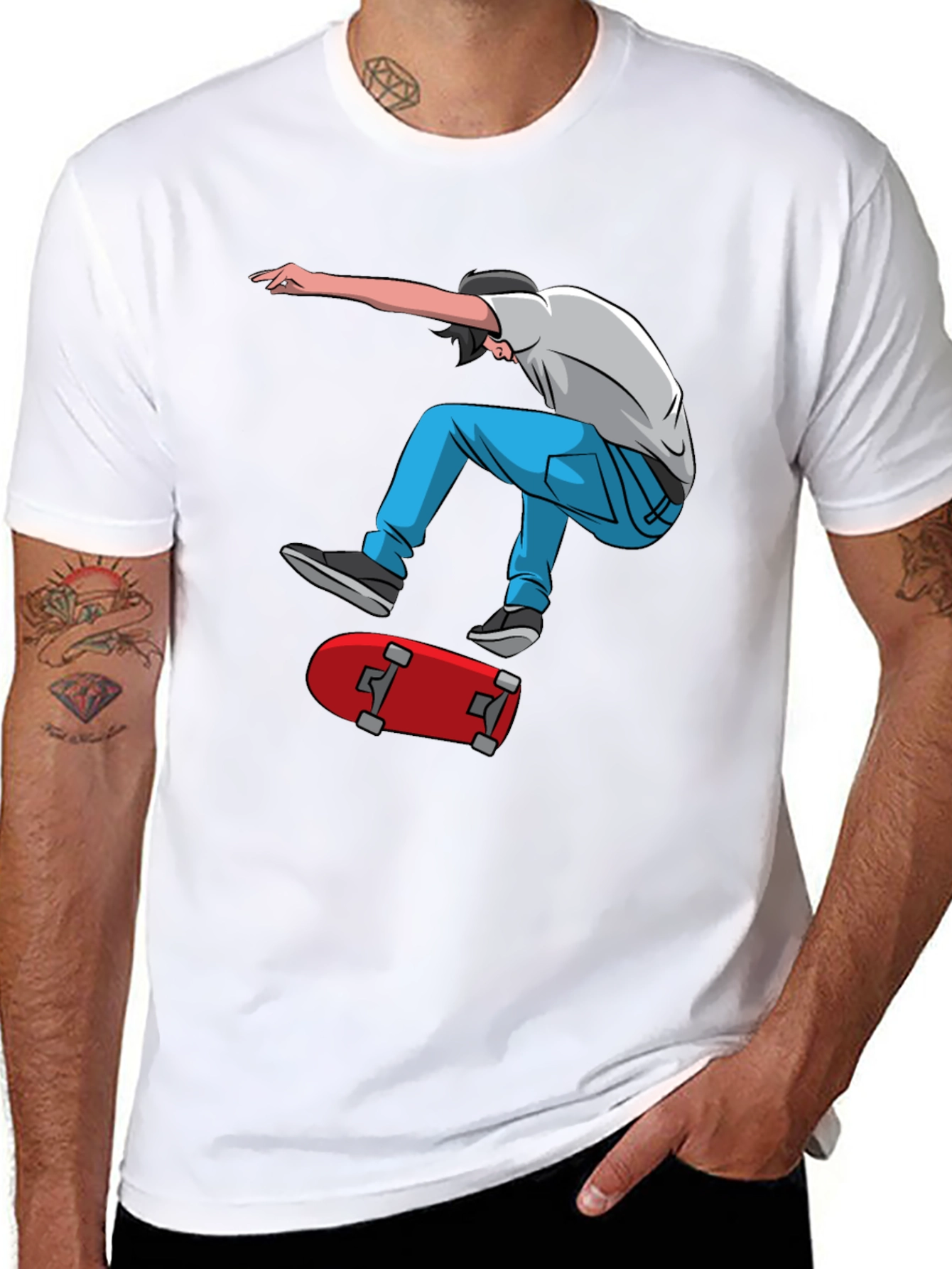 Skater Graphic Tee - Cool & Trendy