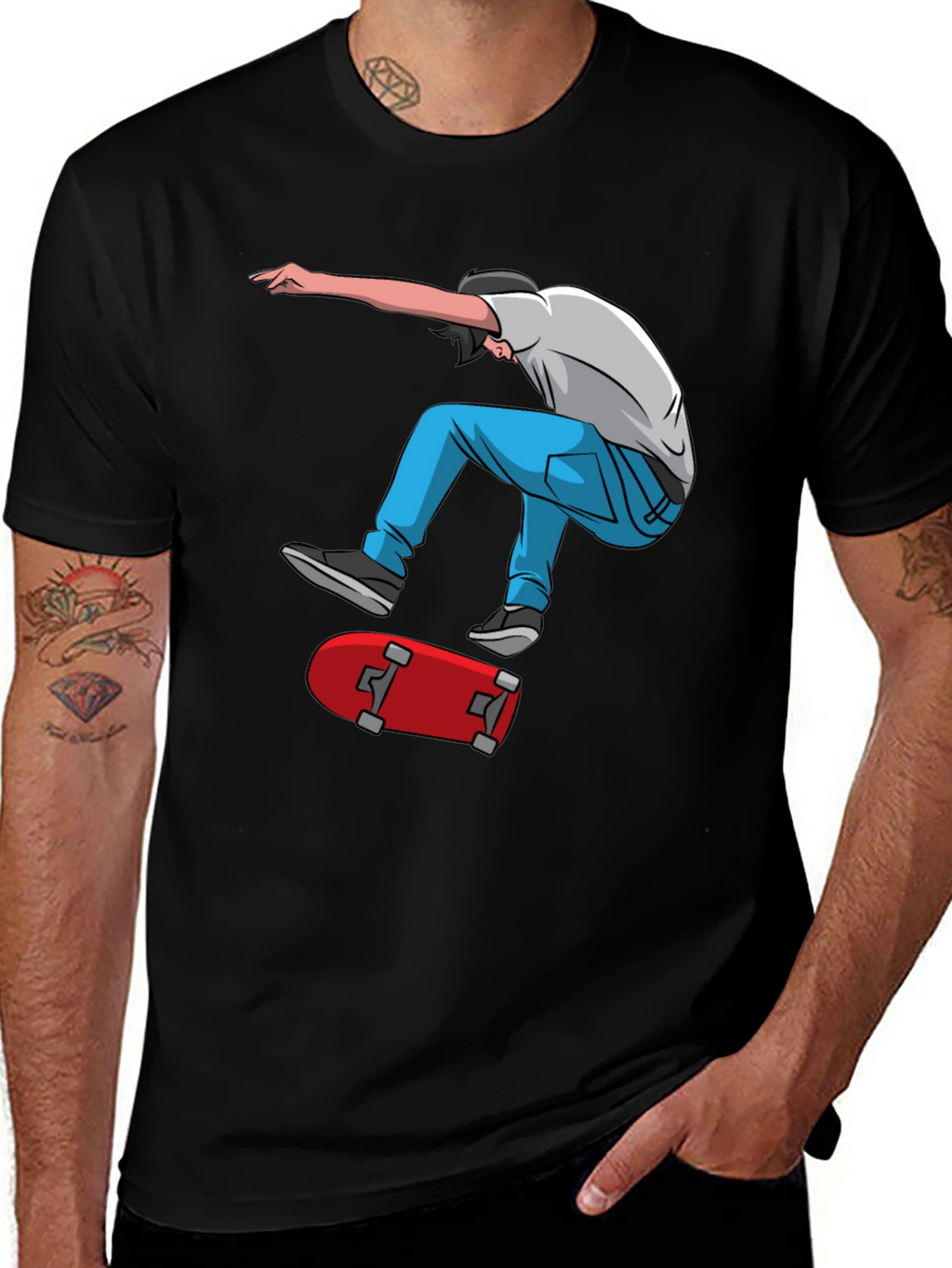 Skater Graphic Tee - Cool & Trendy