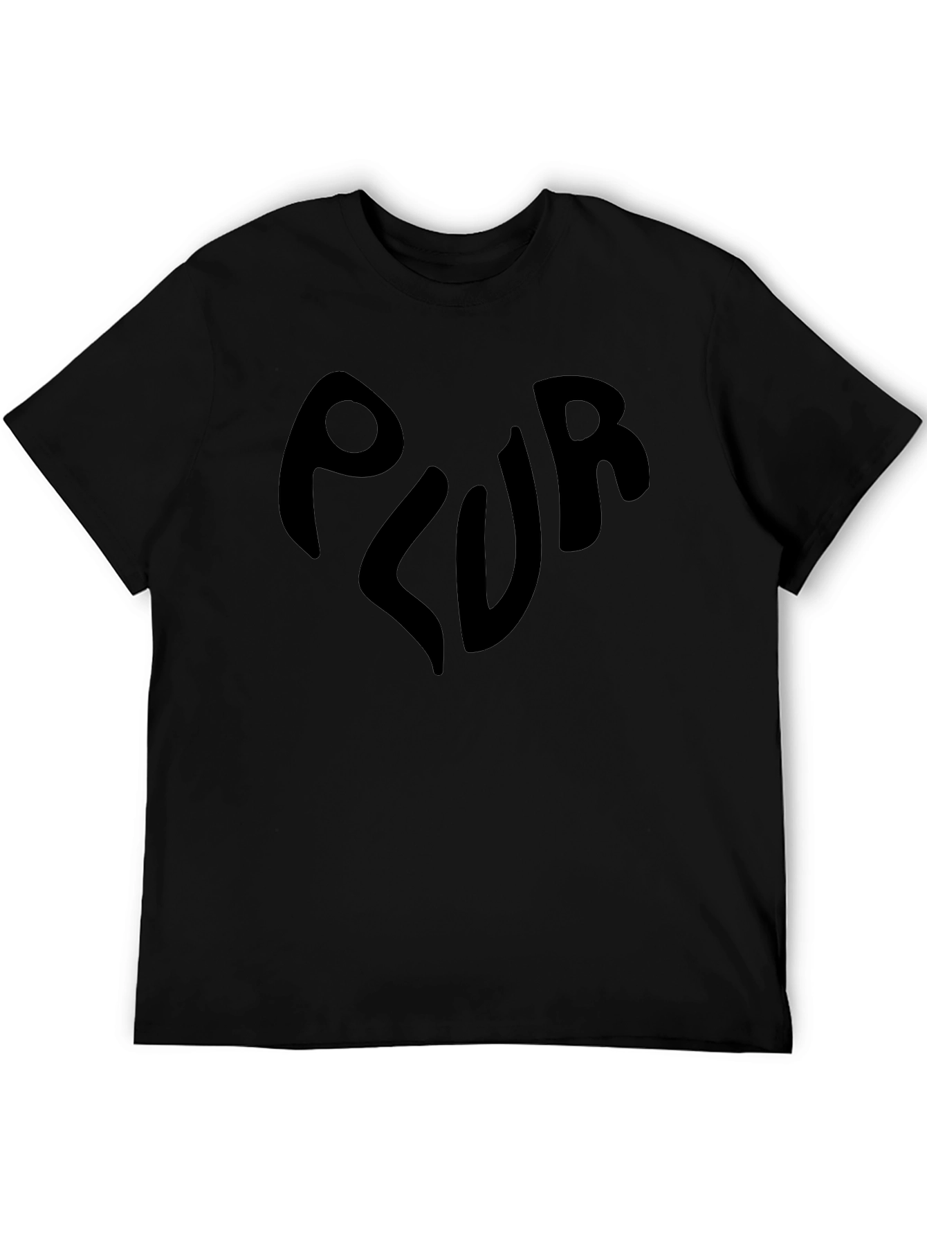 PLUR Graphic T-Shirt - Black Rave EDM Tee
