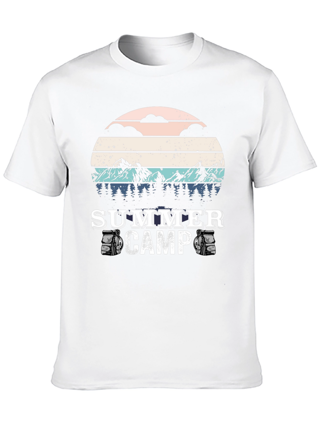 Summer Camp T-Shirt - Retro Style Camping Tee