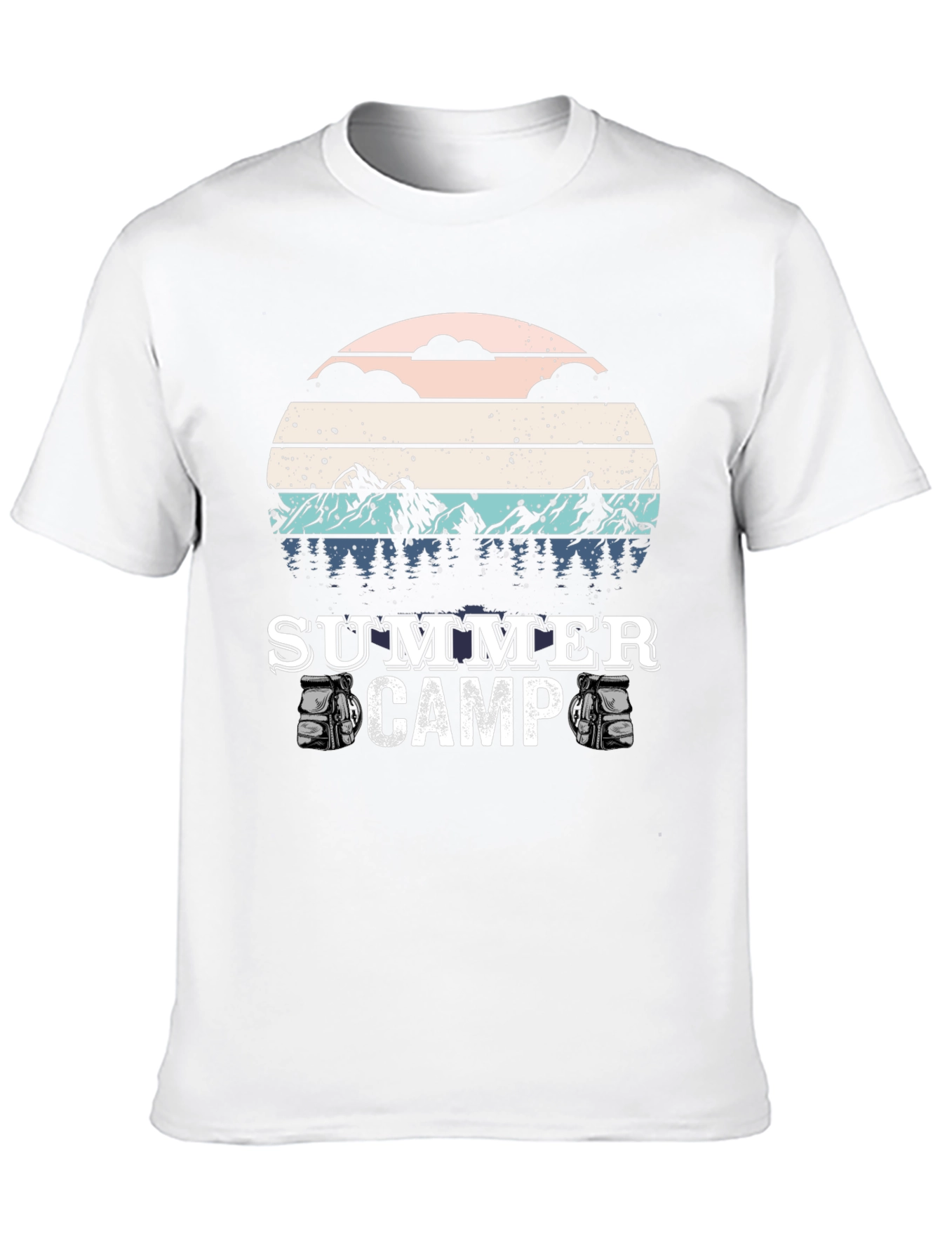 Summer Camp T-Shirt - Retro Style Camping Tee