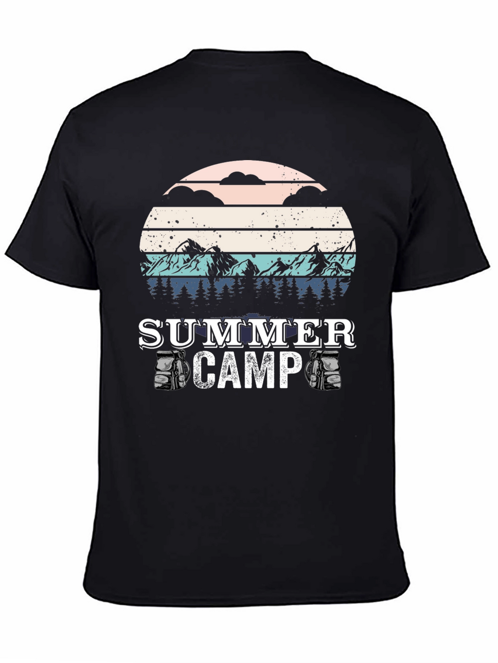 Summer Camp T-Shirt - Retro Style Camping Tee