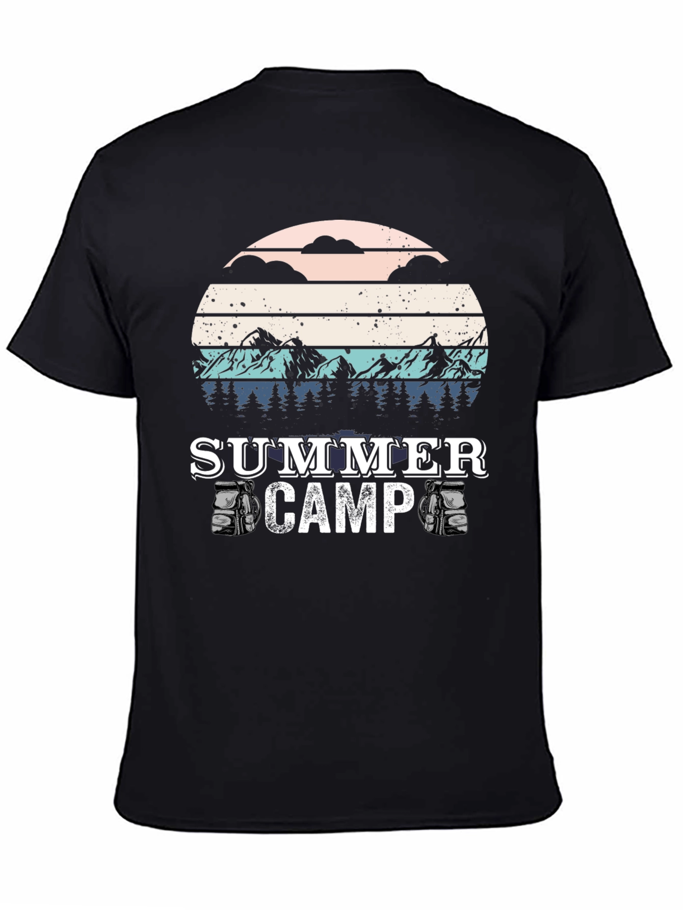 Summer Camp T-Shirt - Retro Style Camping Tee
