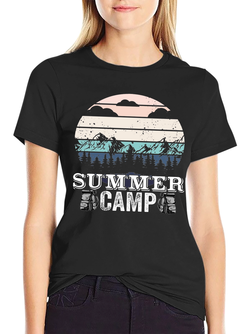 Summer Camp T-Shirt - Retro Style Camping Tee
