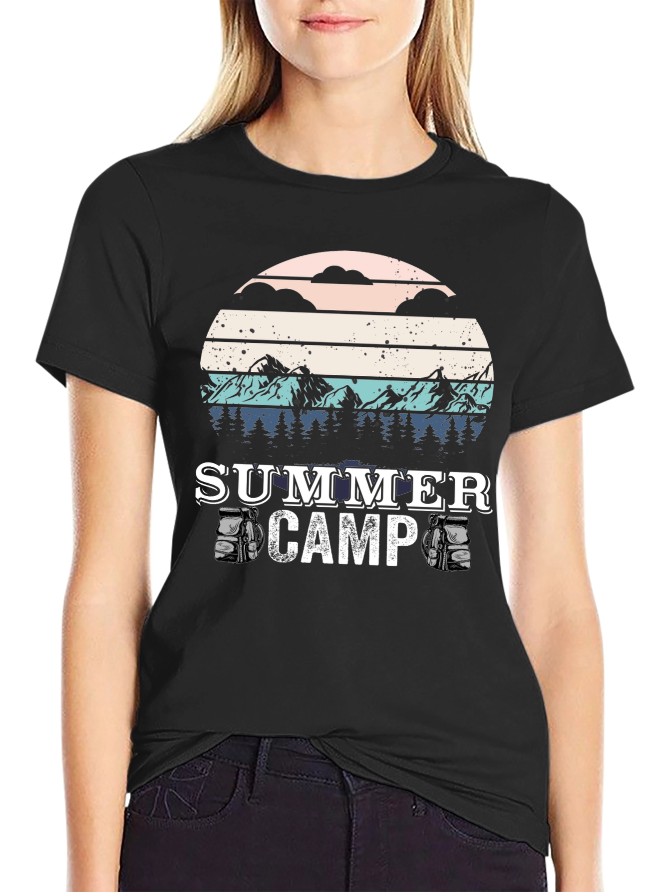 Summer Camp T-Shirt - Retro Style Camping Tee