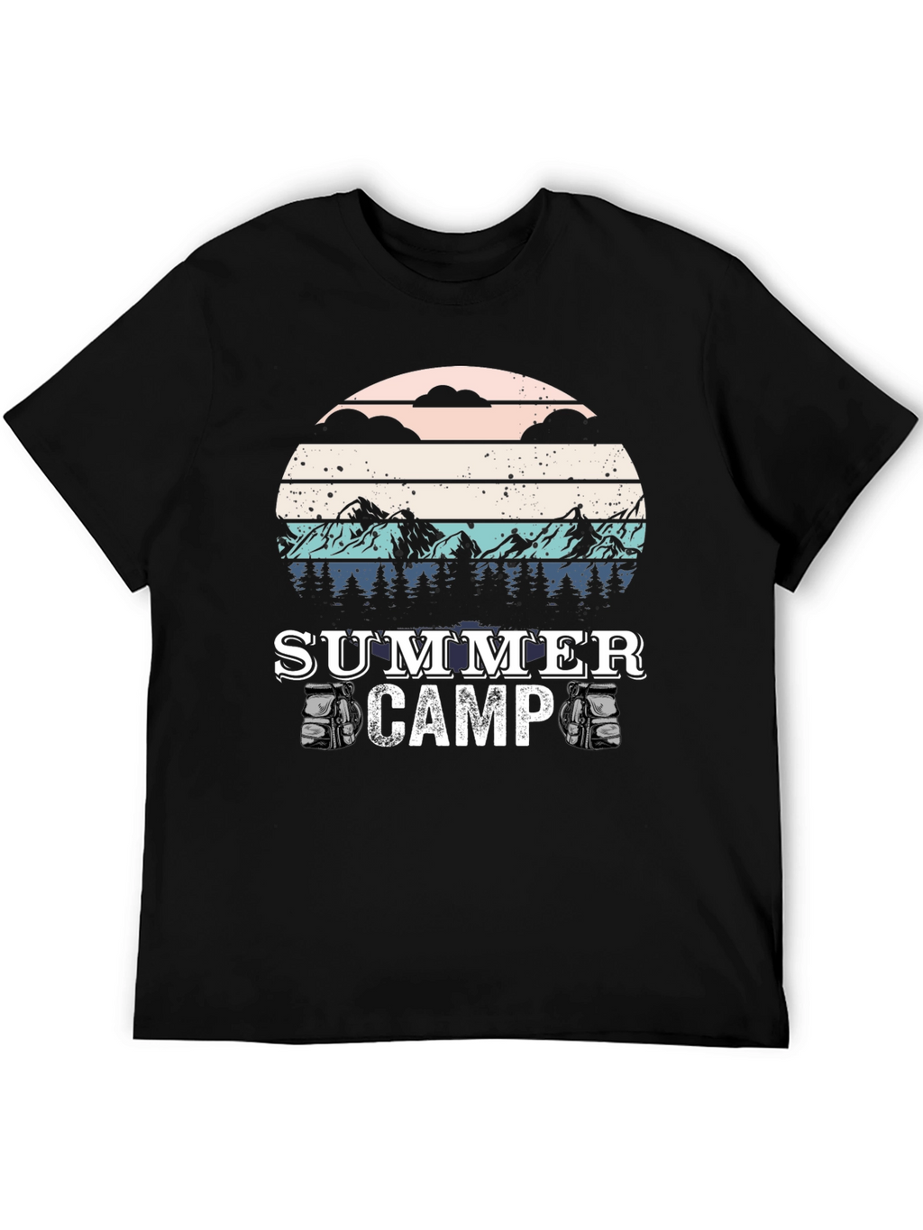 Summer Camp T-Shirt - Retro Style Camping Tee