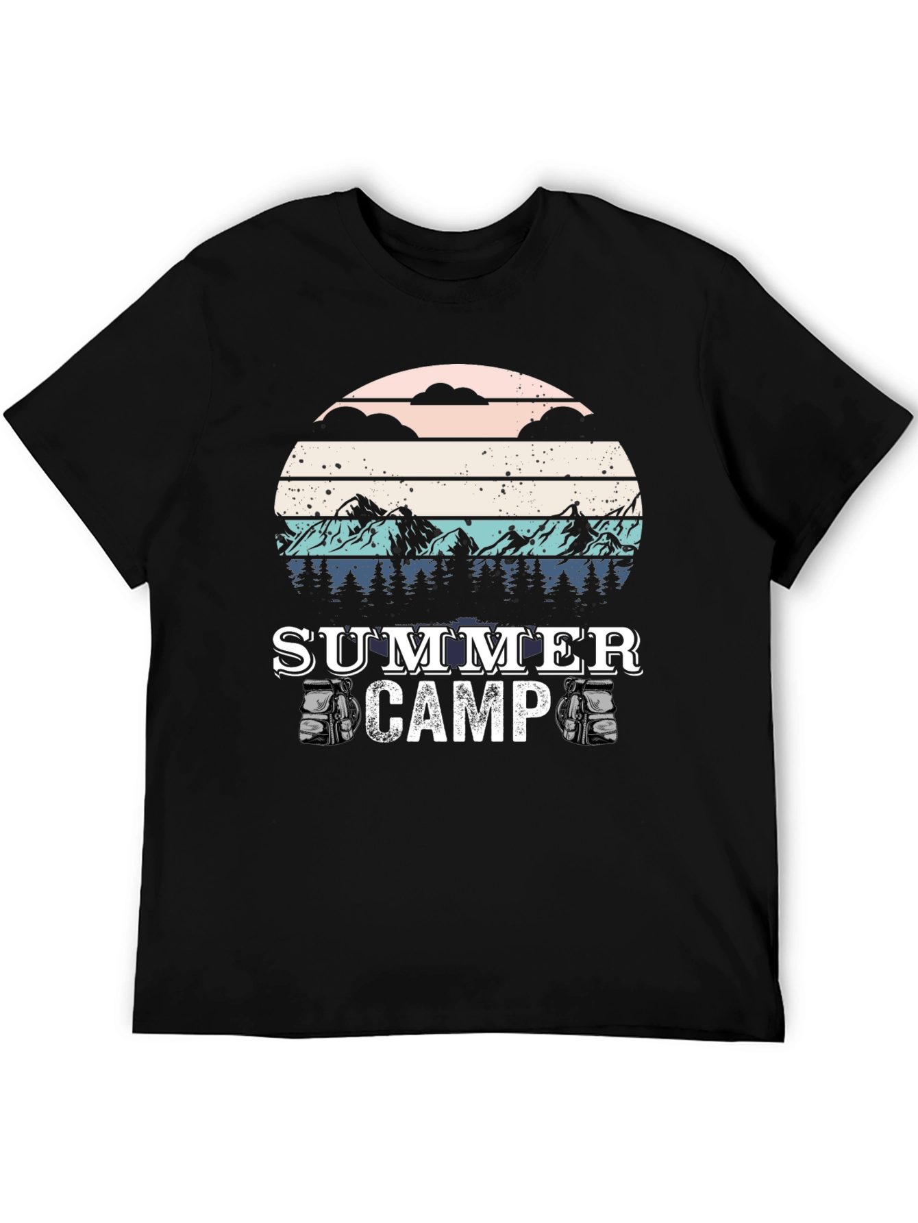Summer Camp T-Shirt - Retro Style Camping Tee