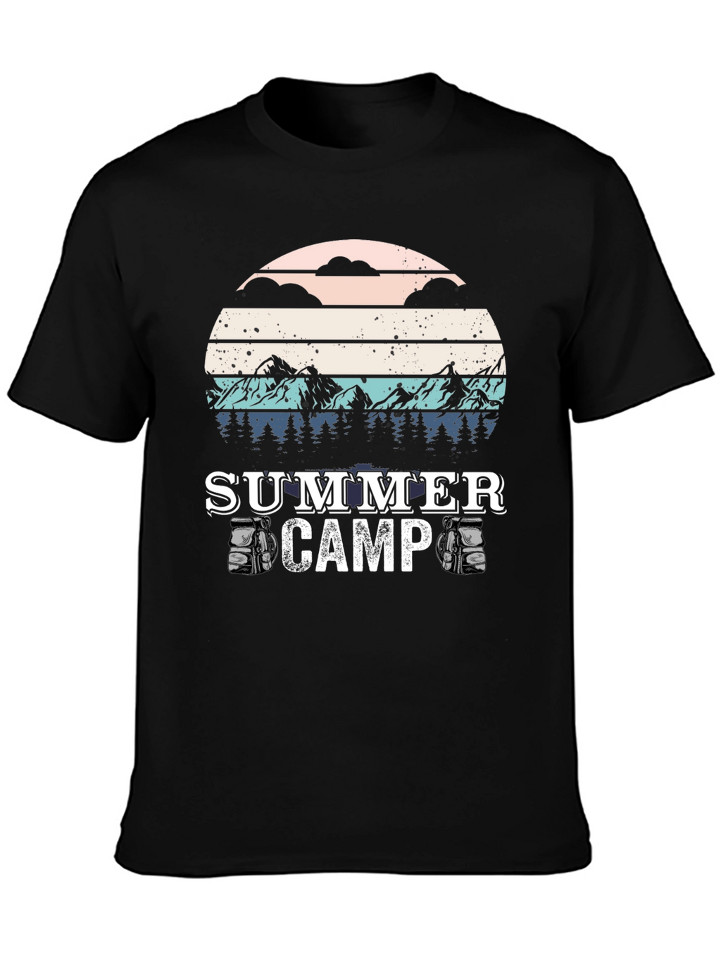 Summer Camp T-Shirt - Retro Style Camping Tee