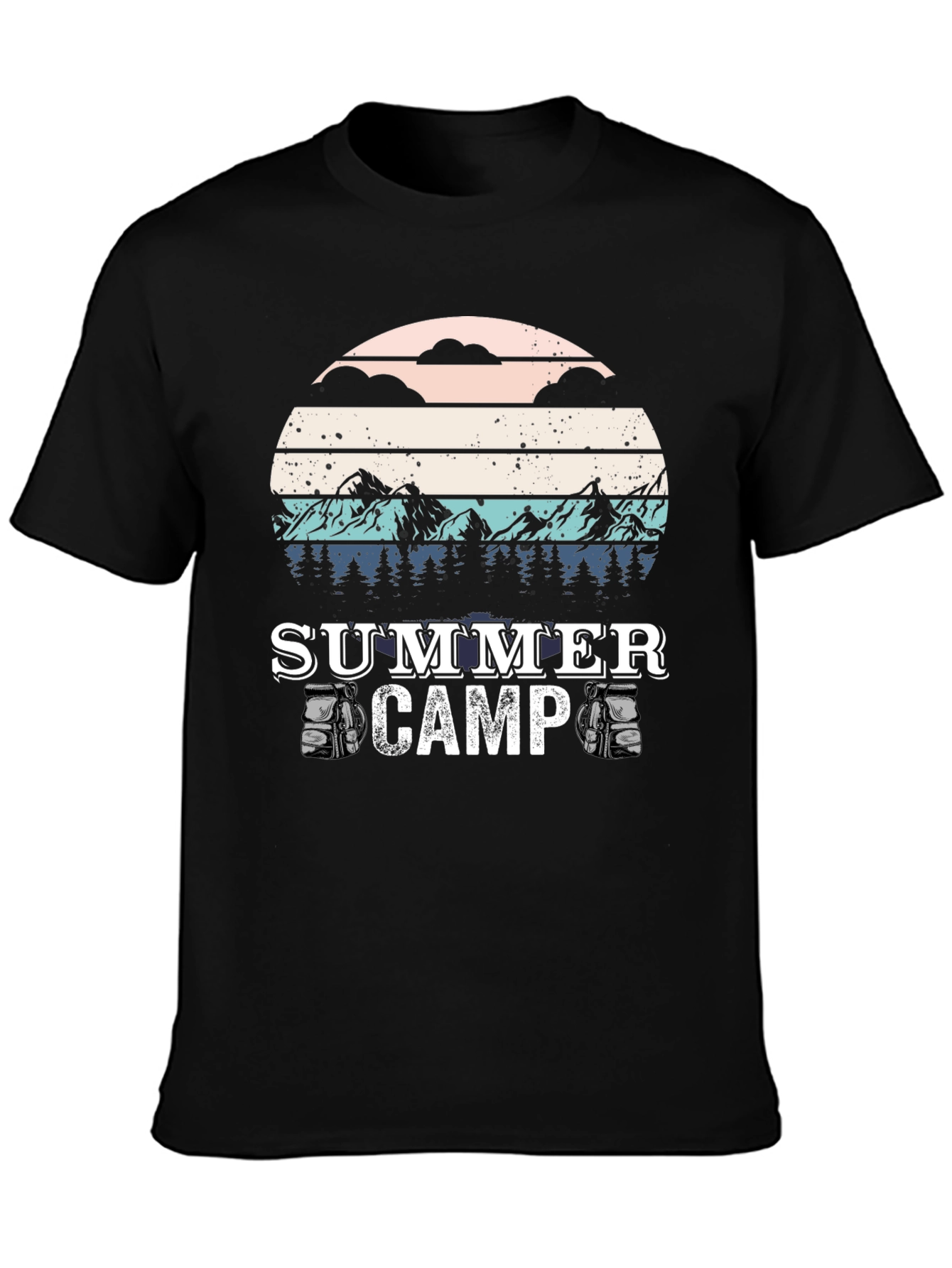 Summer Camp T-Shirt - Retro Style Camping Tee