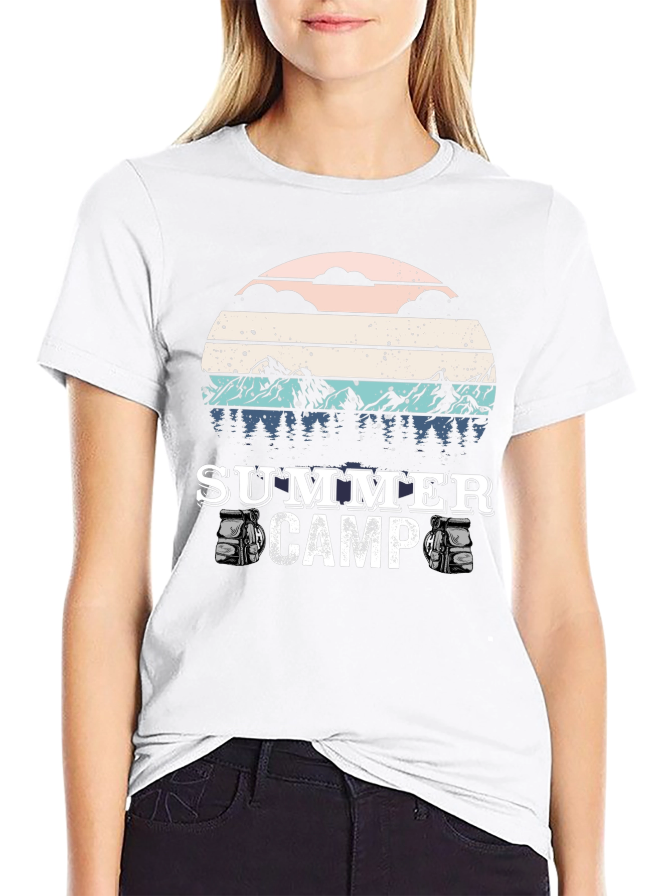 Summer Camp T-Shirt - Retro Style Camping Tee
