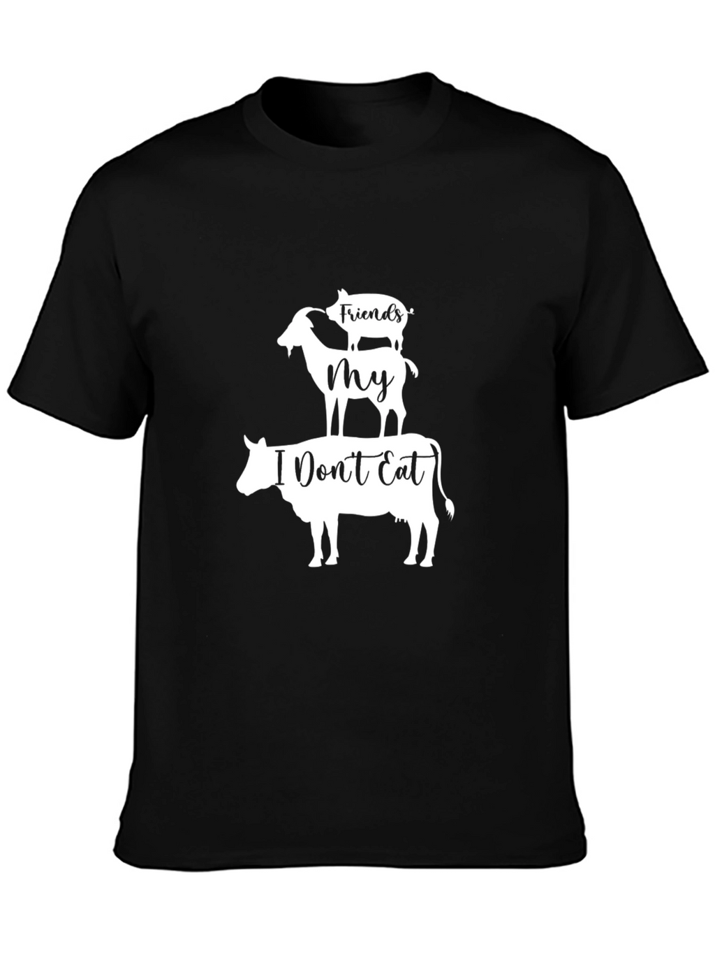 Vegan Friends Not Food Graphic Tee