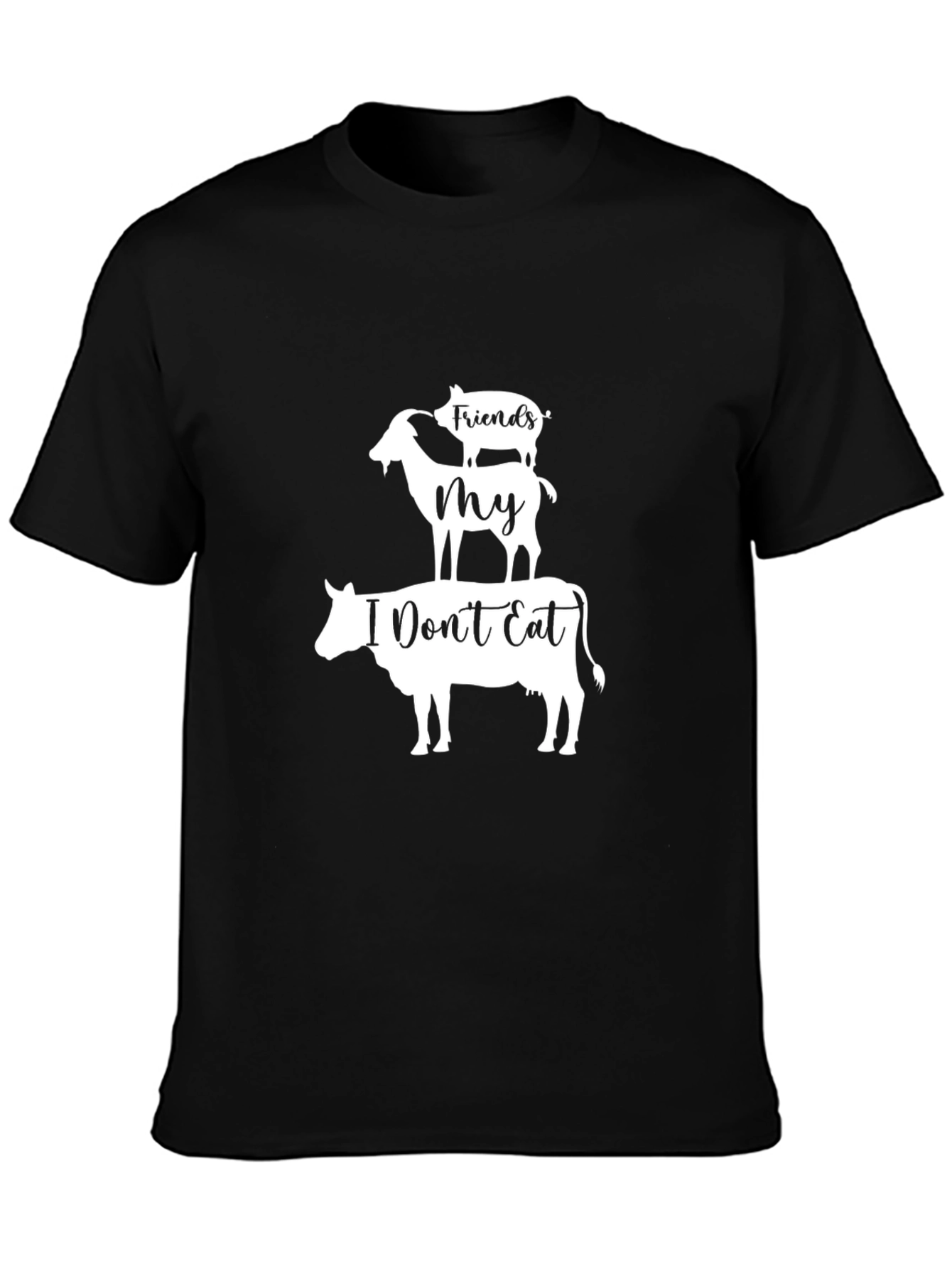 Vegan Friends Not Food Graphic Tee