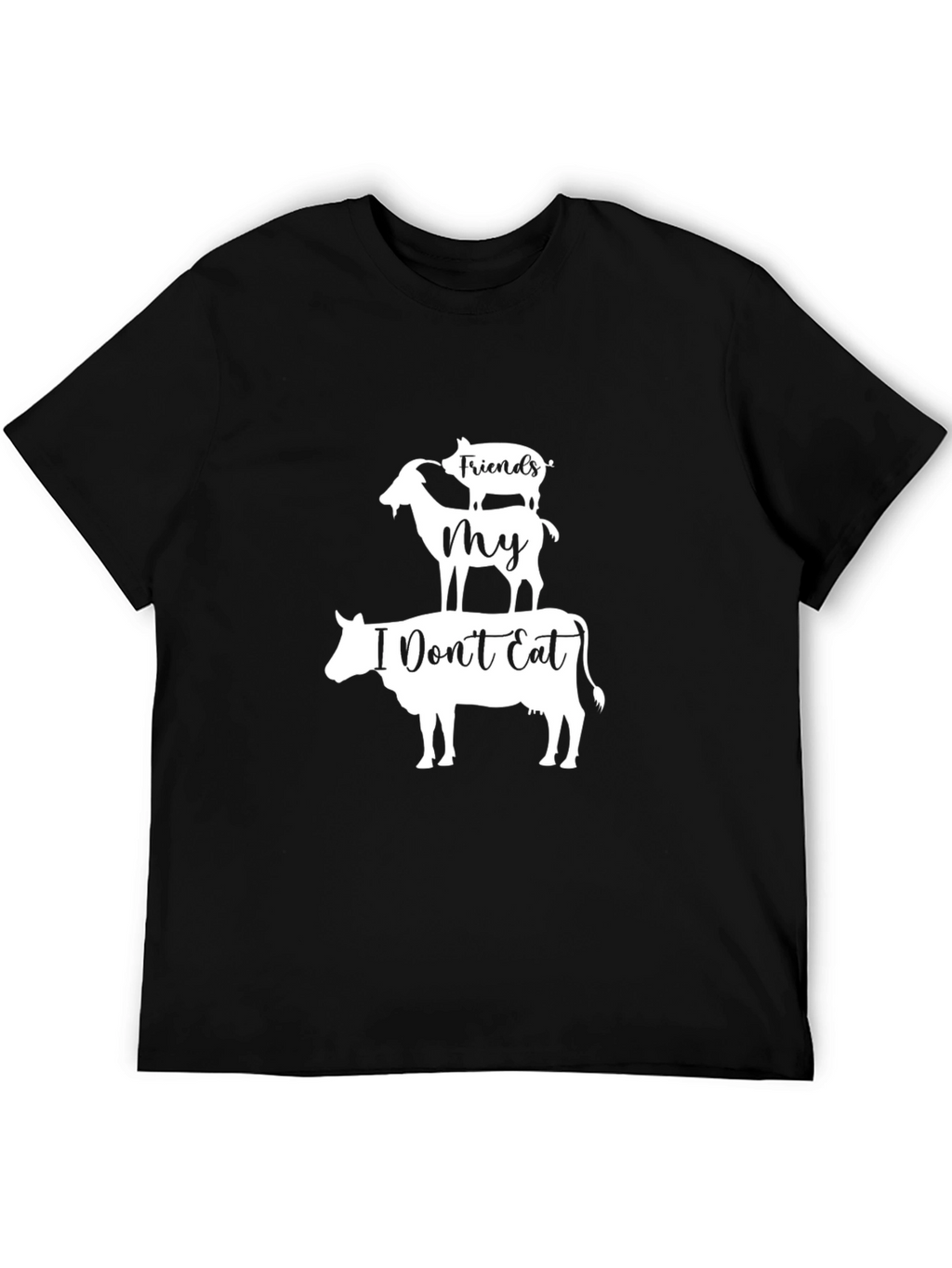 Vegan Friends Not Food Graphic Tee