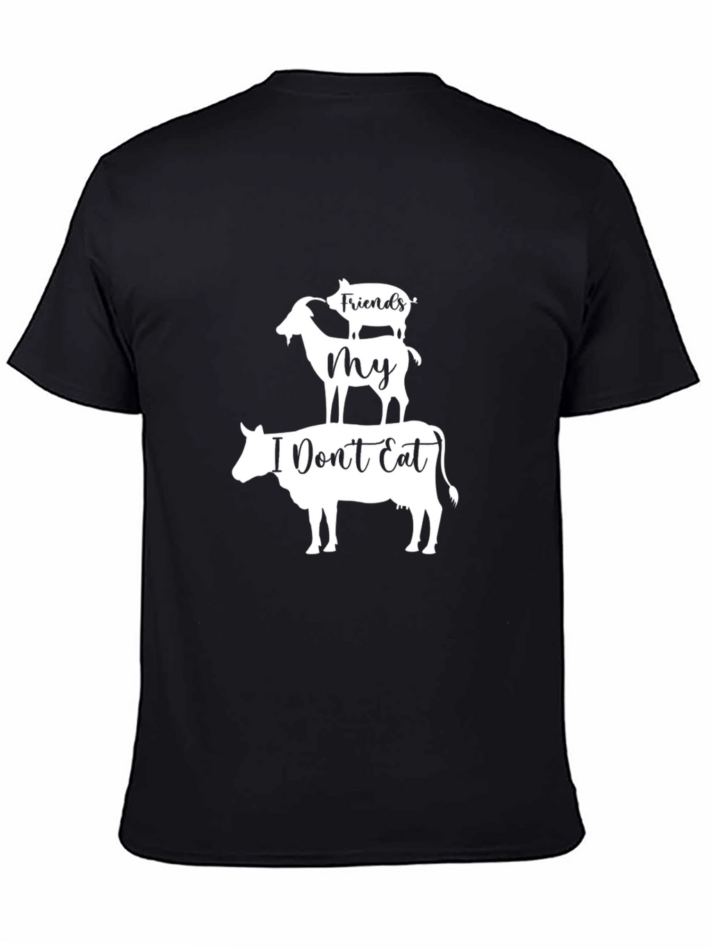 Vegan Friends Not Food Graphic Tee