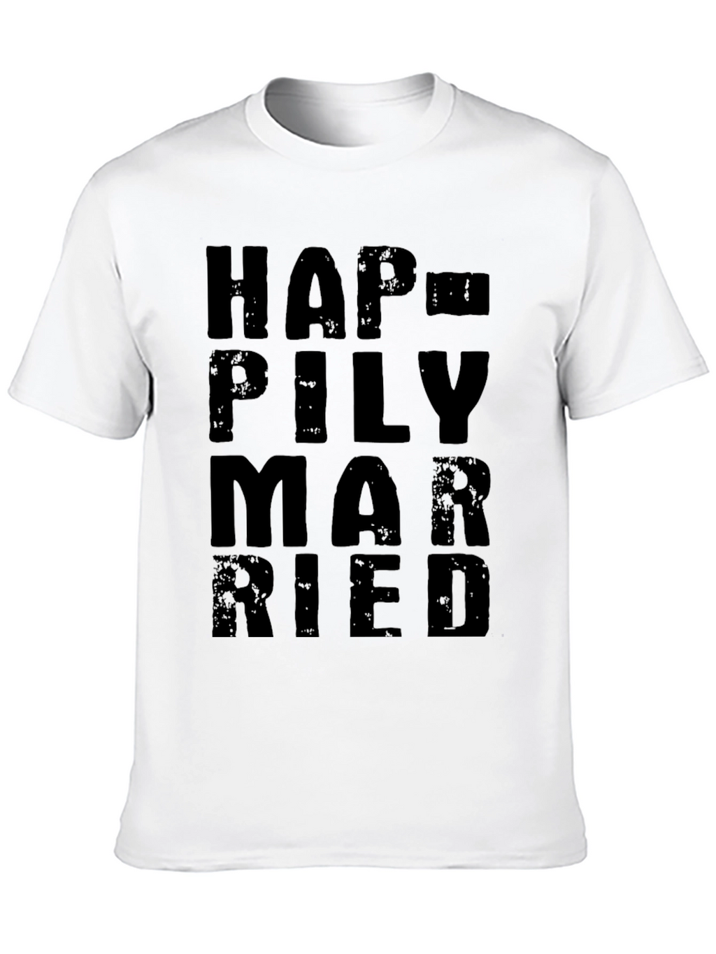 Happily Married Black Graphic Tee