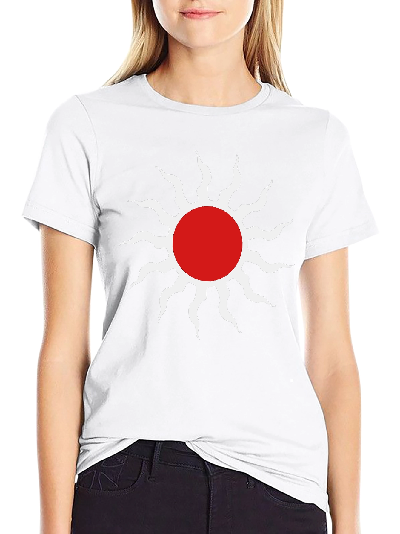 Sun Graphic Tee - Stylish Black T-Shirt