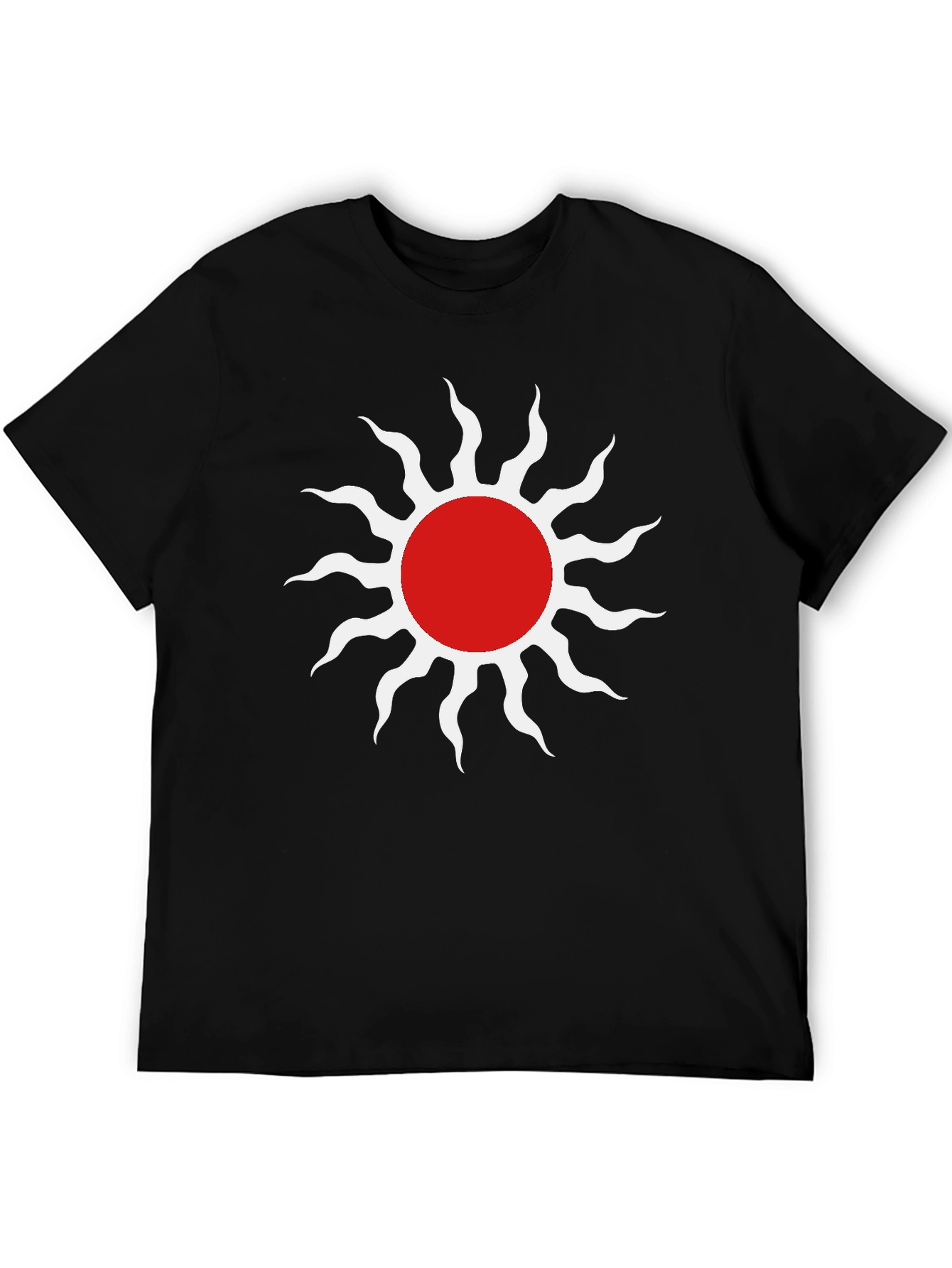 Sun Graphic Tee - Stylish Black T-Shirt
