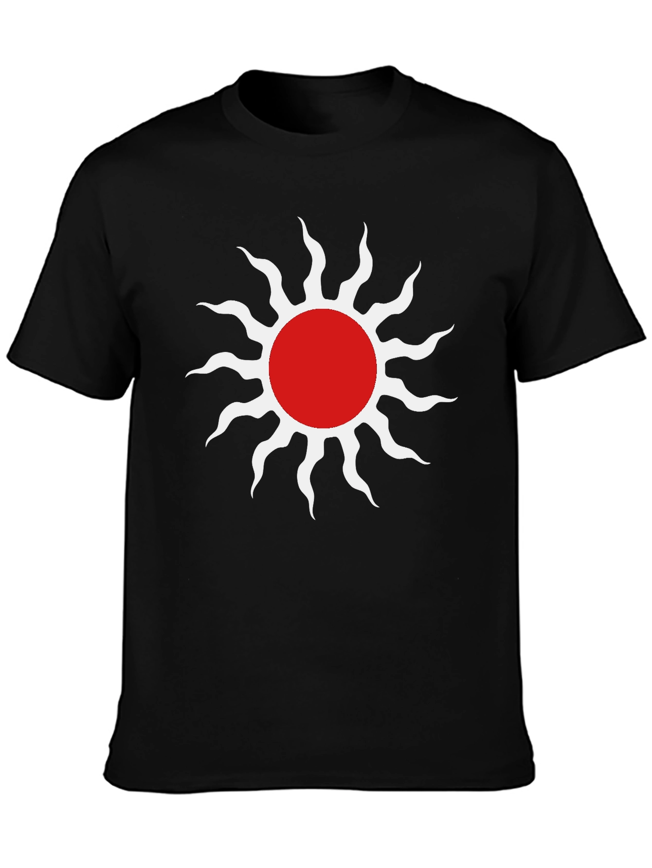 Sun Graphic Tee - Stylish Black T-Shirt