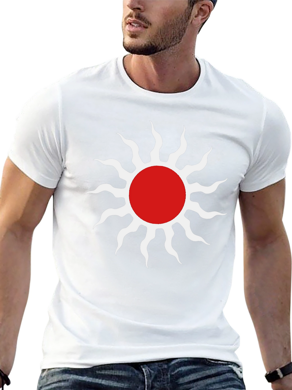 Sun Graphic Tee - Stylish Black T-Shirt