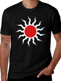 Sun Graphic Tee - Stylish Black T-Shirt