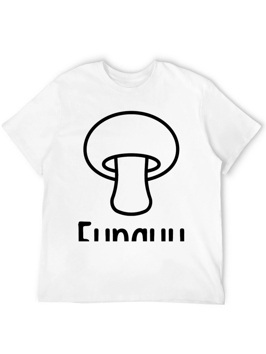Mushroom Graphic Black T-Shirt