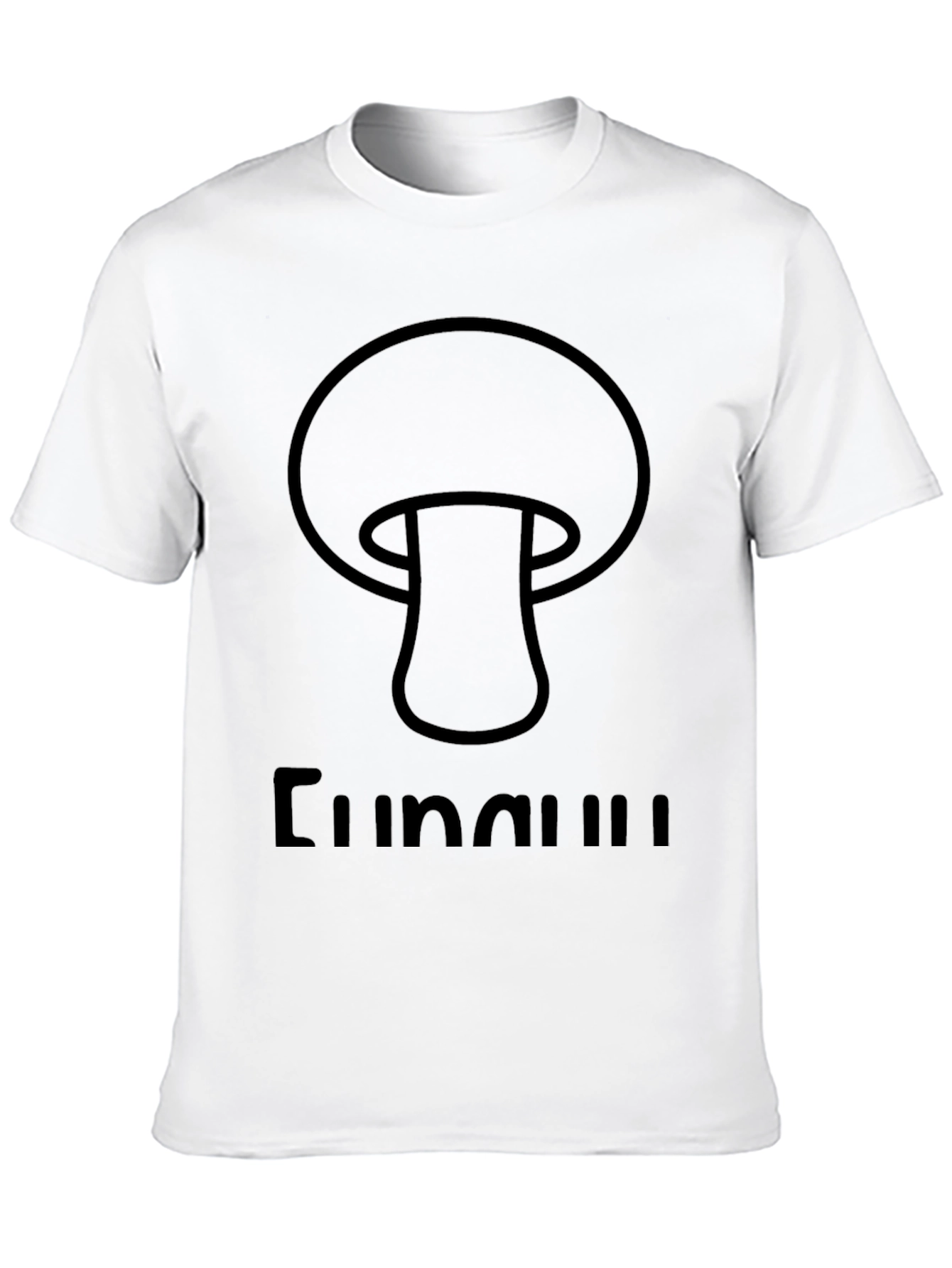 Mushroom Graphic Black T-Shirt