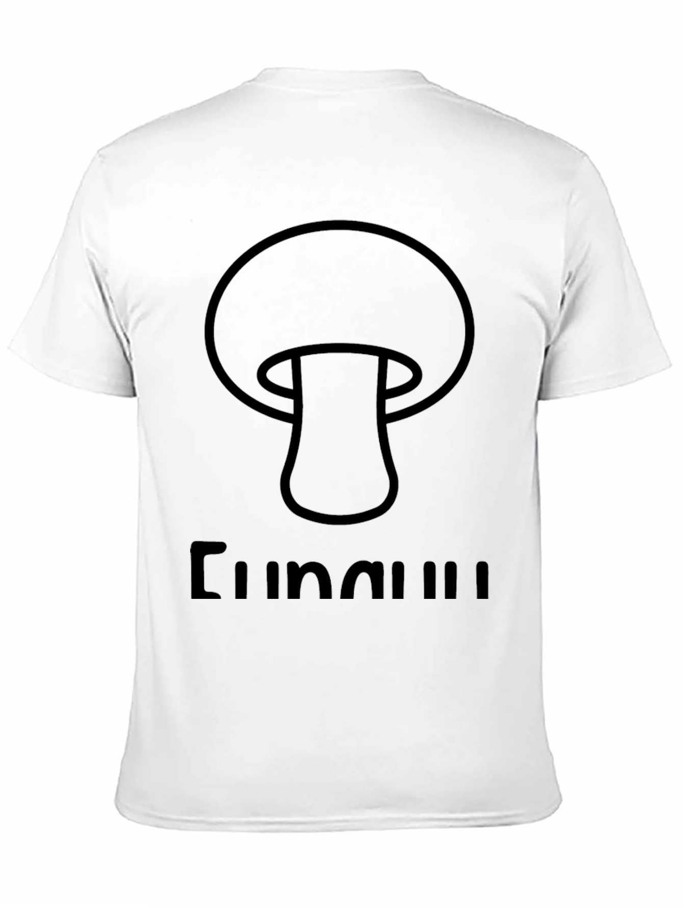 Mushroom Graphic Black T-Shirt