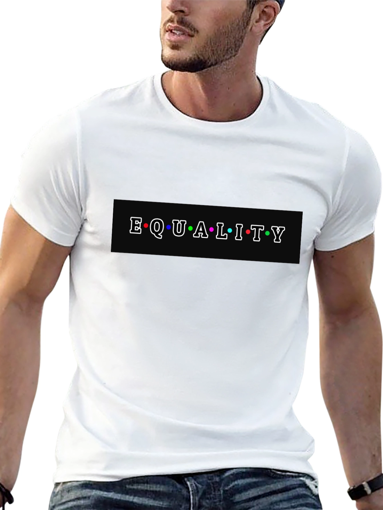 Equality T-Shirt - Black Cotton Blend