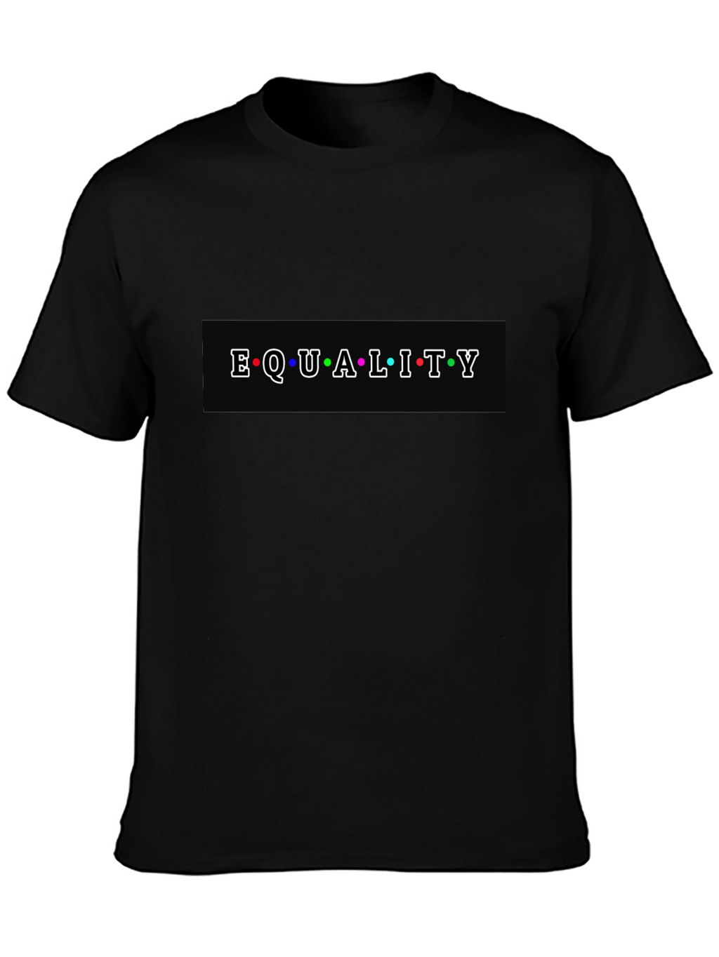 Equality T-Shirt - Black Cotton Blend