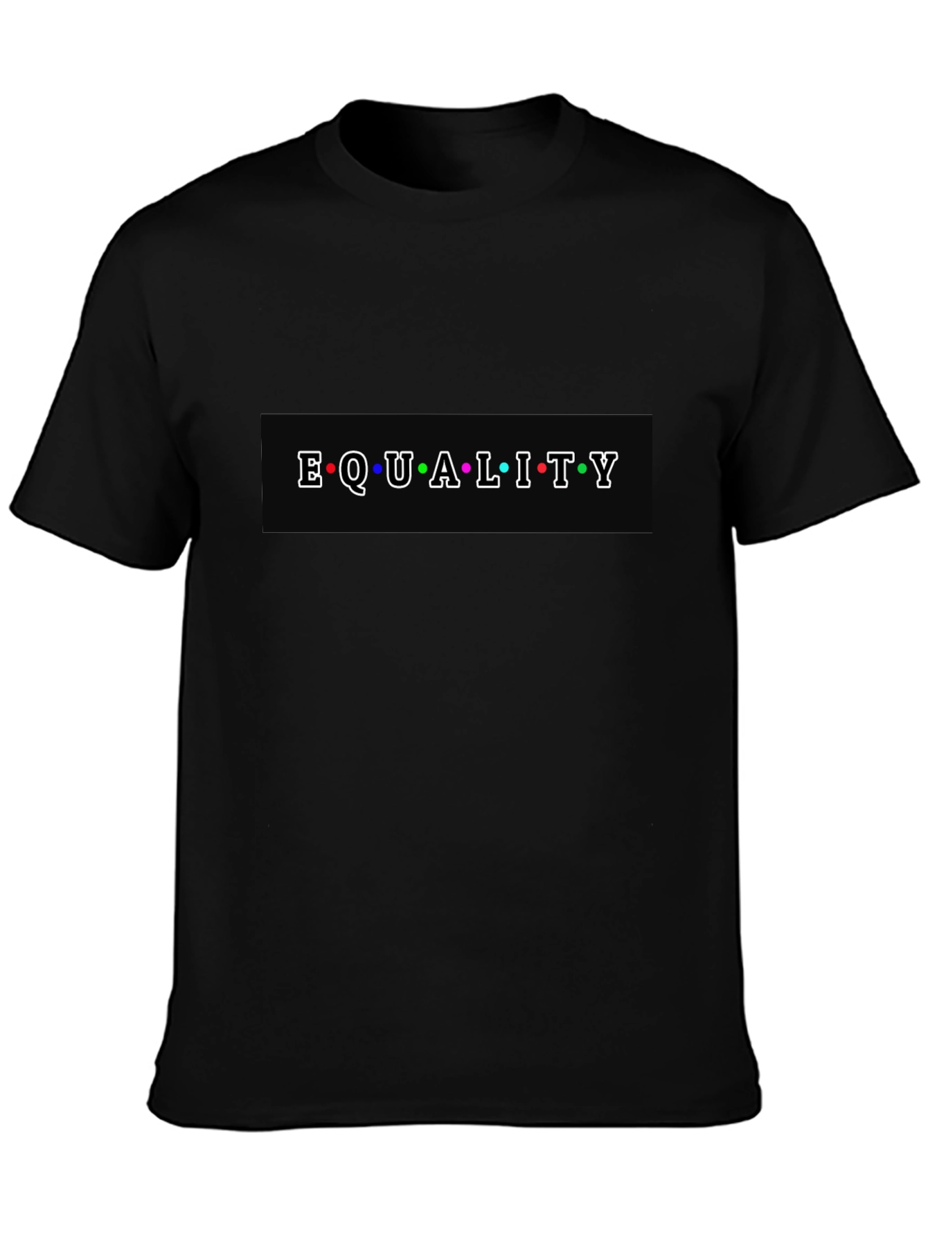 Equality T-Shirt - Black Cotton Blend