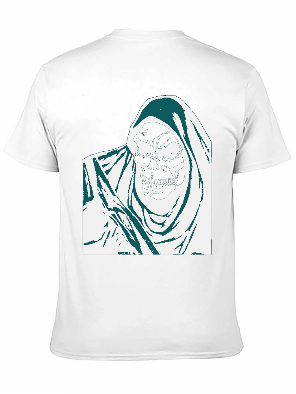 Grim Reaper Graphic Tee - Black Cotton