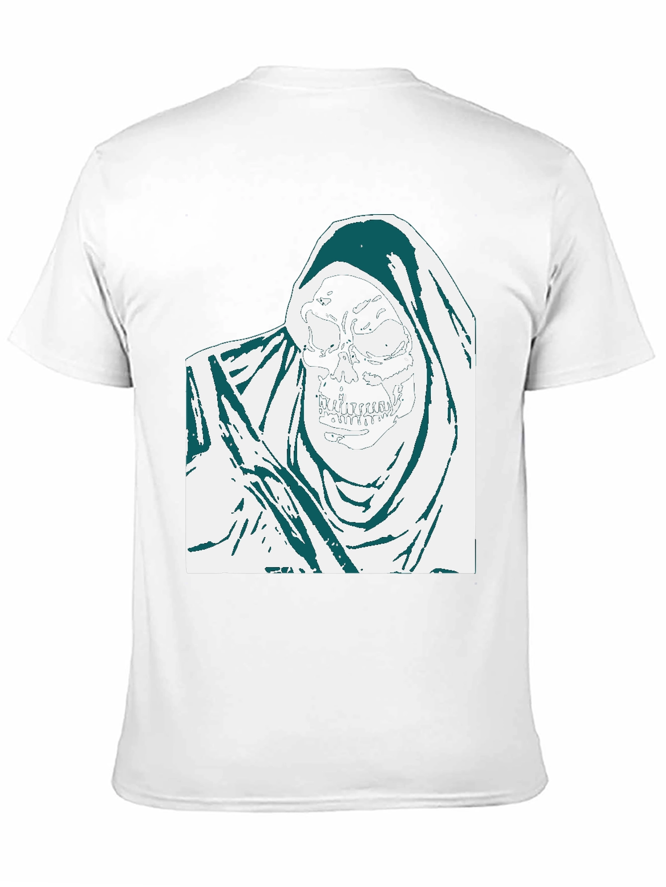 Grim Reaper Graphic Tee - Black Cotton