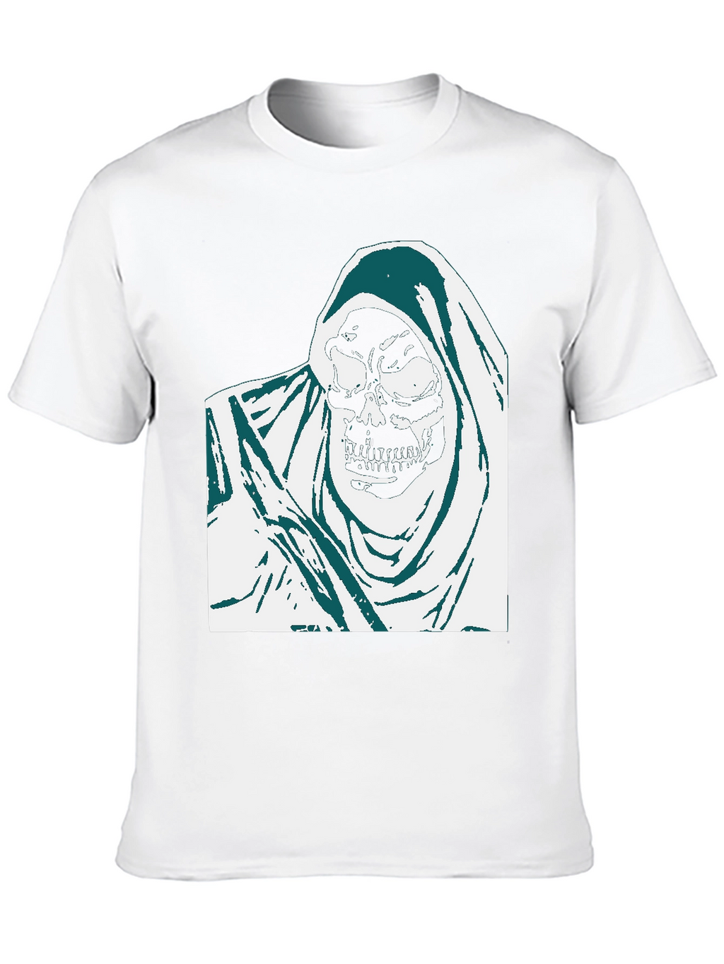 Grim Reaper Graphic Tee - Black Cotton
