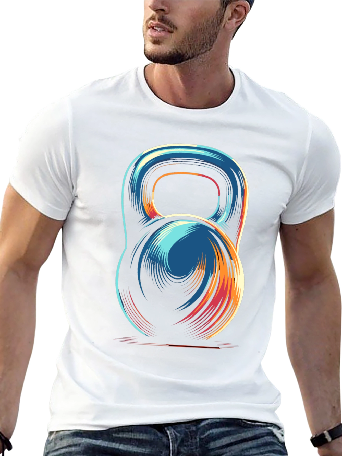 Kettlebell Graphic Tee - Fitness Style