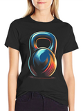Kettlebell Graphic Tee - Fitness Style