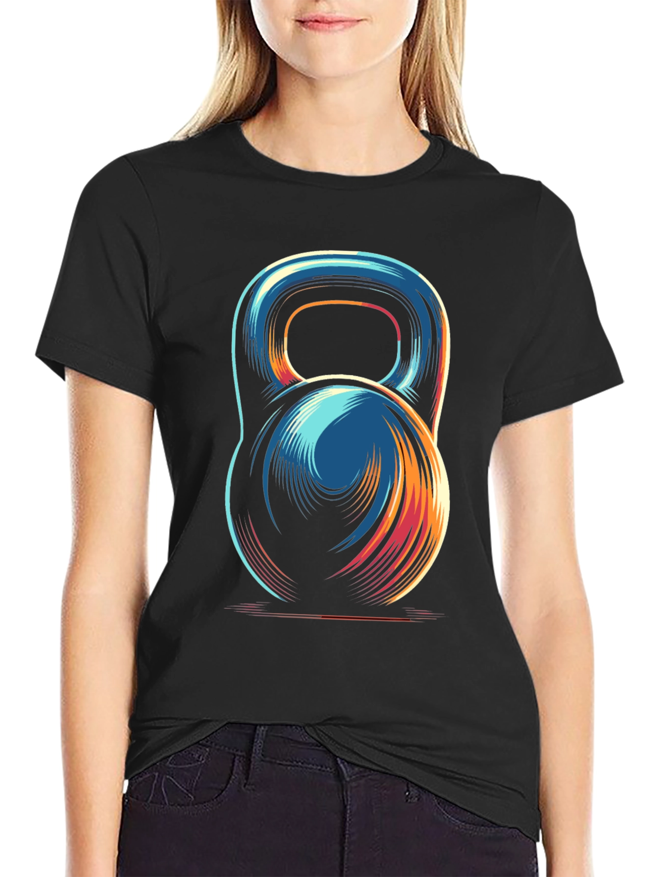 Kettlebell Graphic Tee - Fitness Style