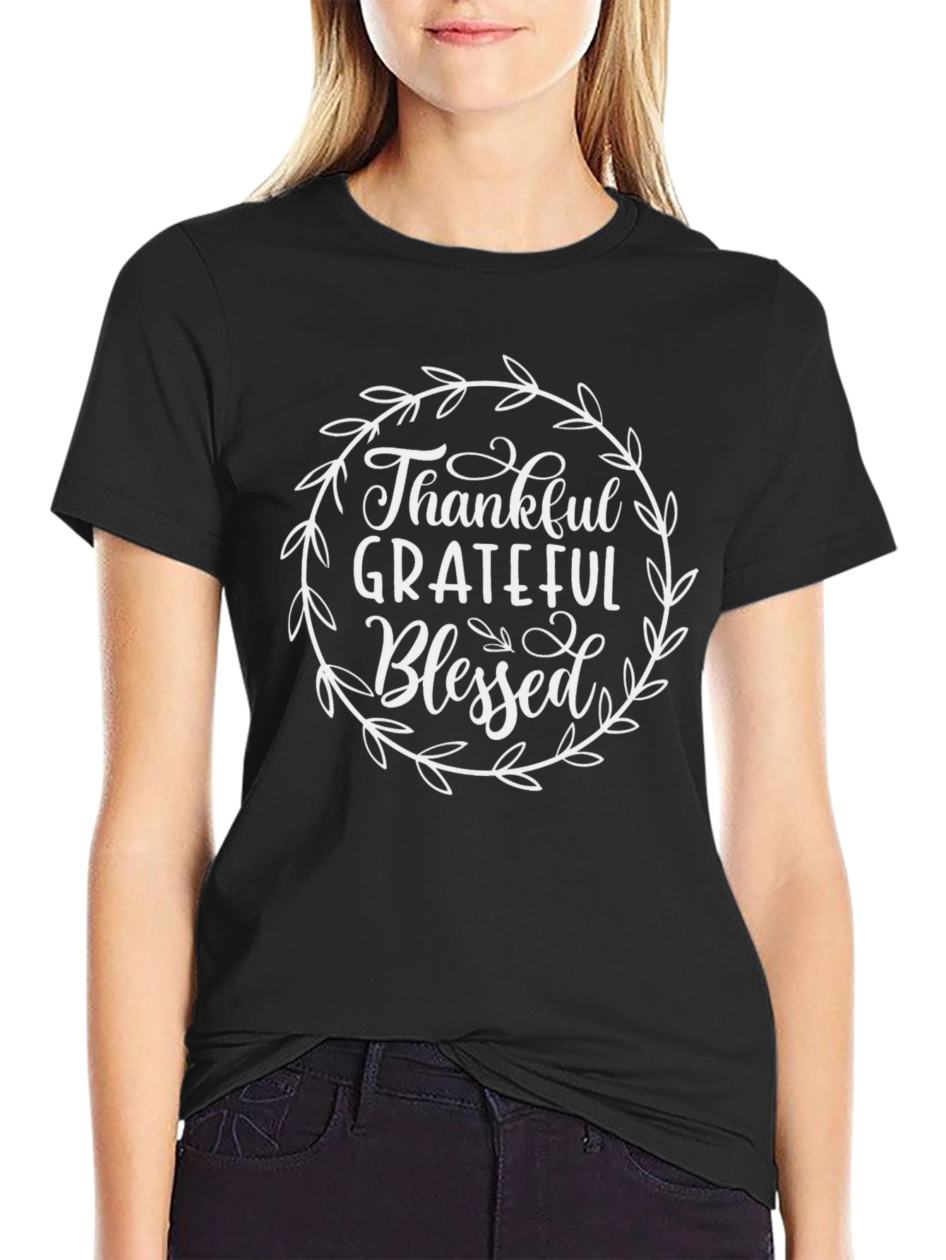 Thankful Grateful Blessed Graphic Tee