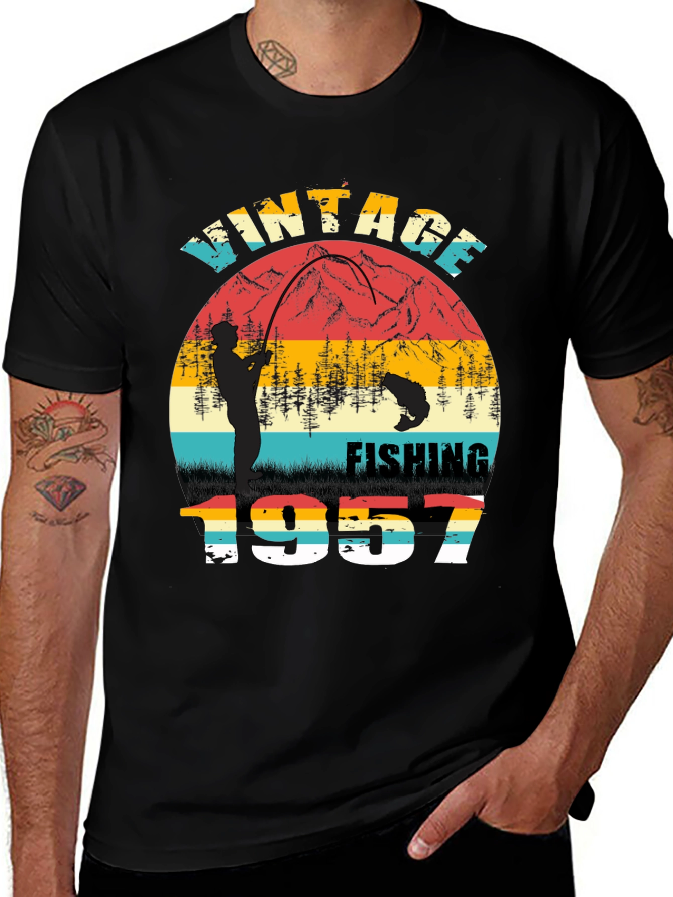 Vintage Fishing 1957 Graphic Tee