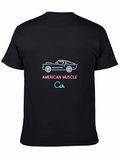 American Muscle Car Graphic Tee - Black