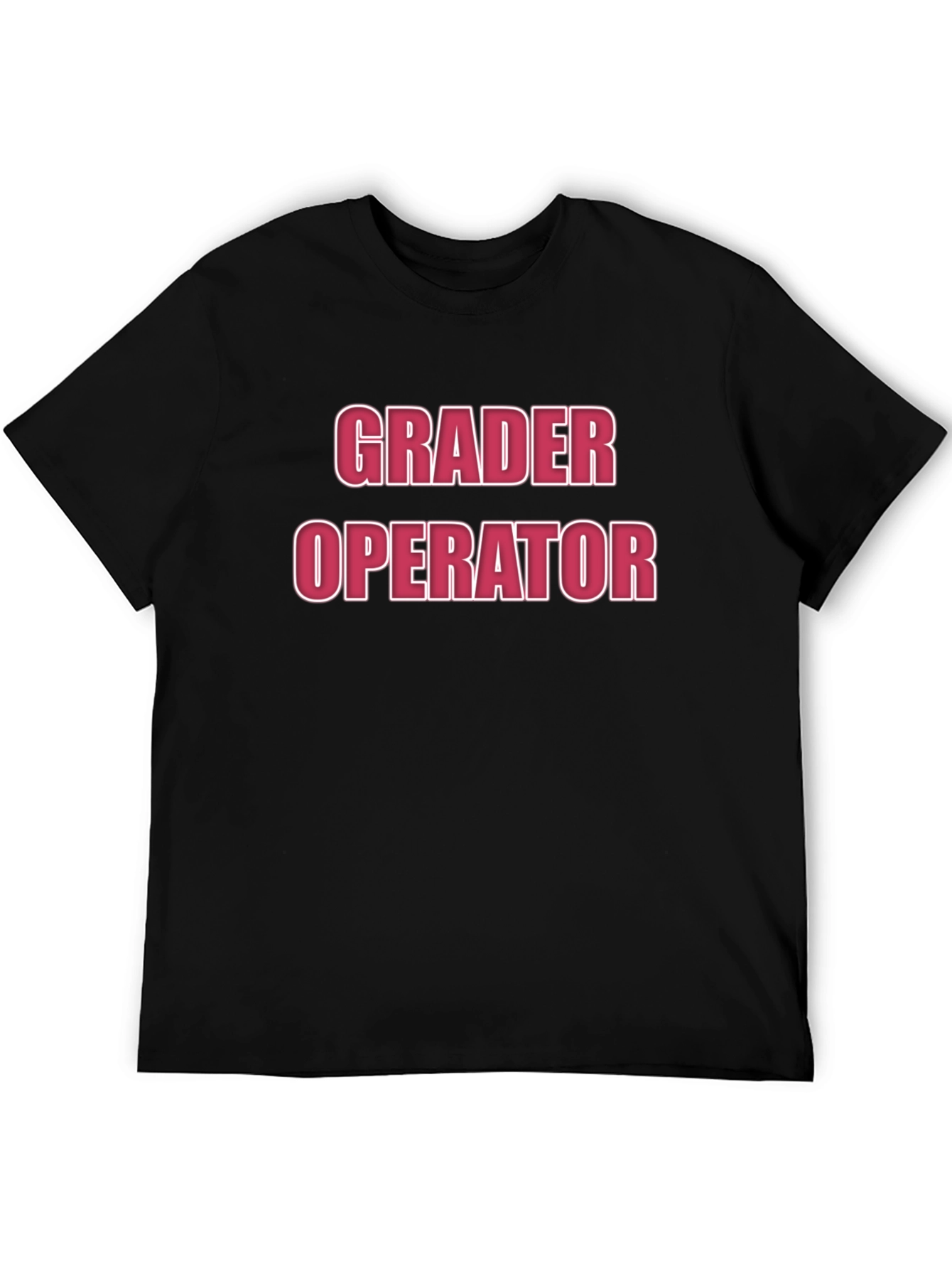 Grader Operator Graphic Tee - Black