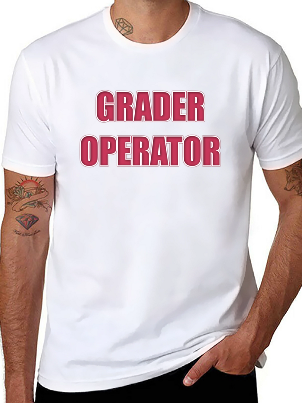 Grader Operator Graphic Tee - Black