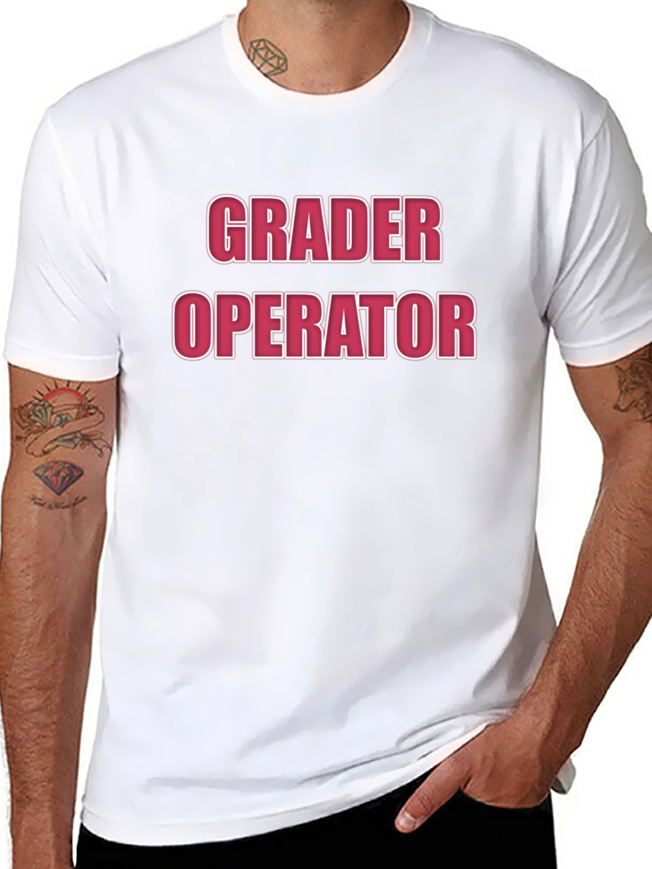 Grader Operator Graphic Tee - Black