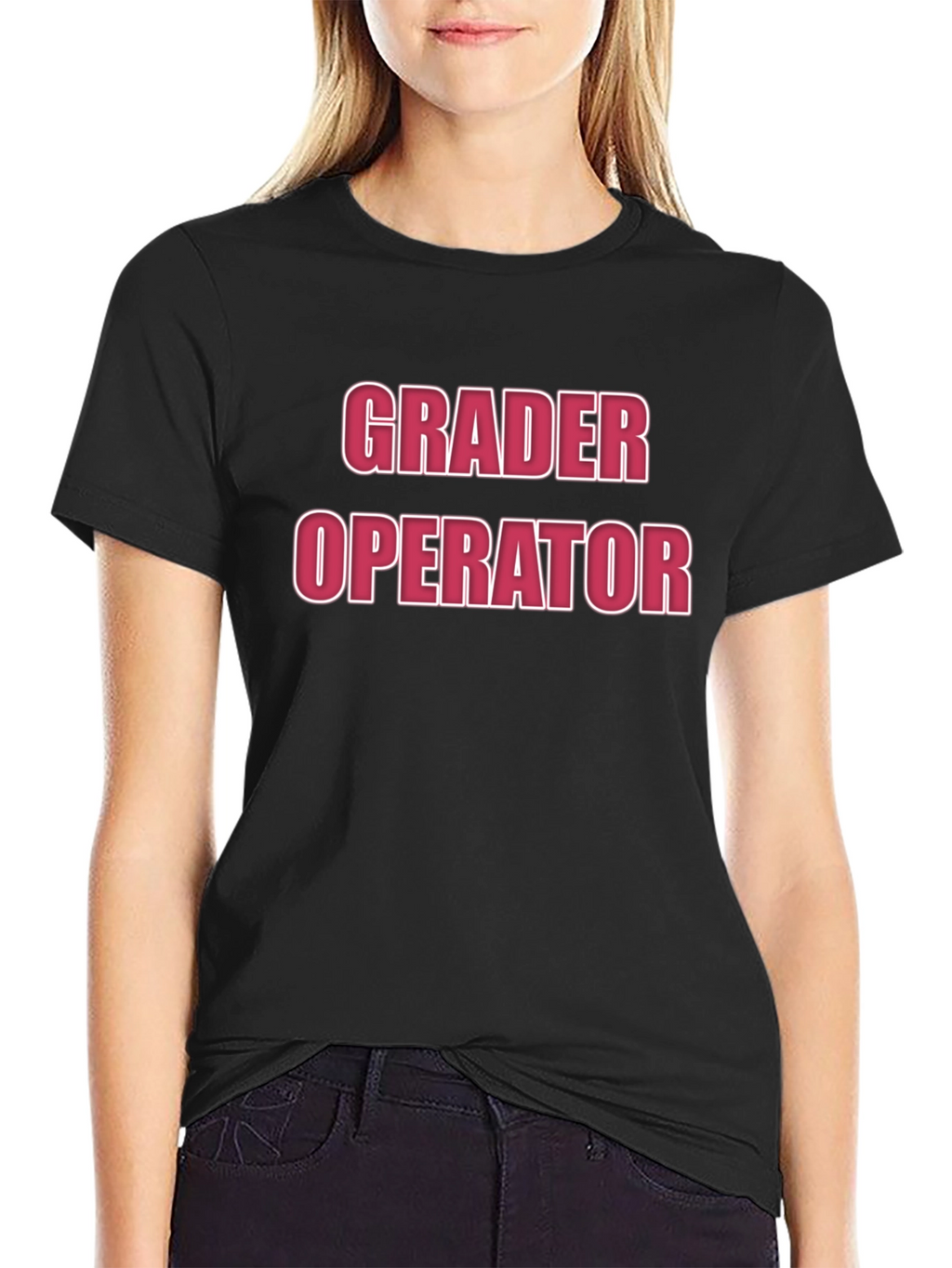 Grader Operator Graphic Tee - Black
