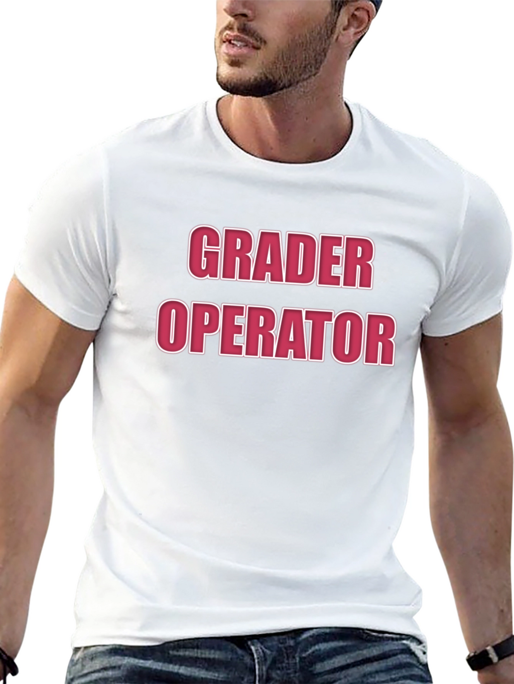 Grader Operator Graphic Tee - Black