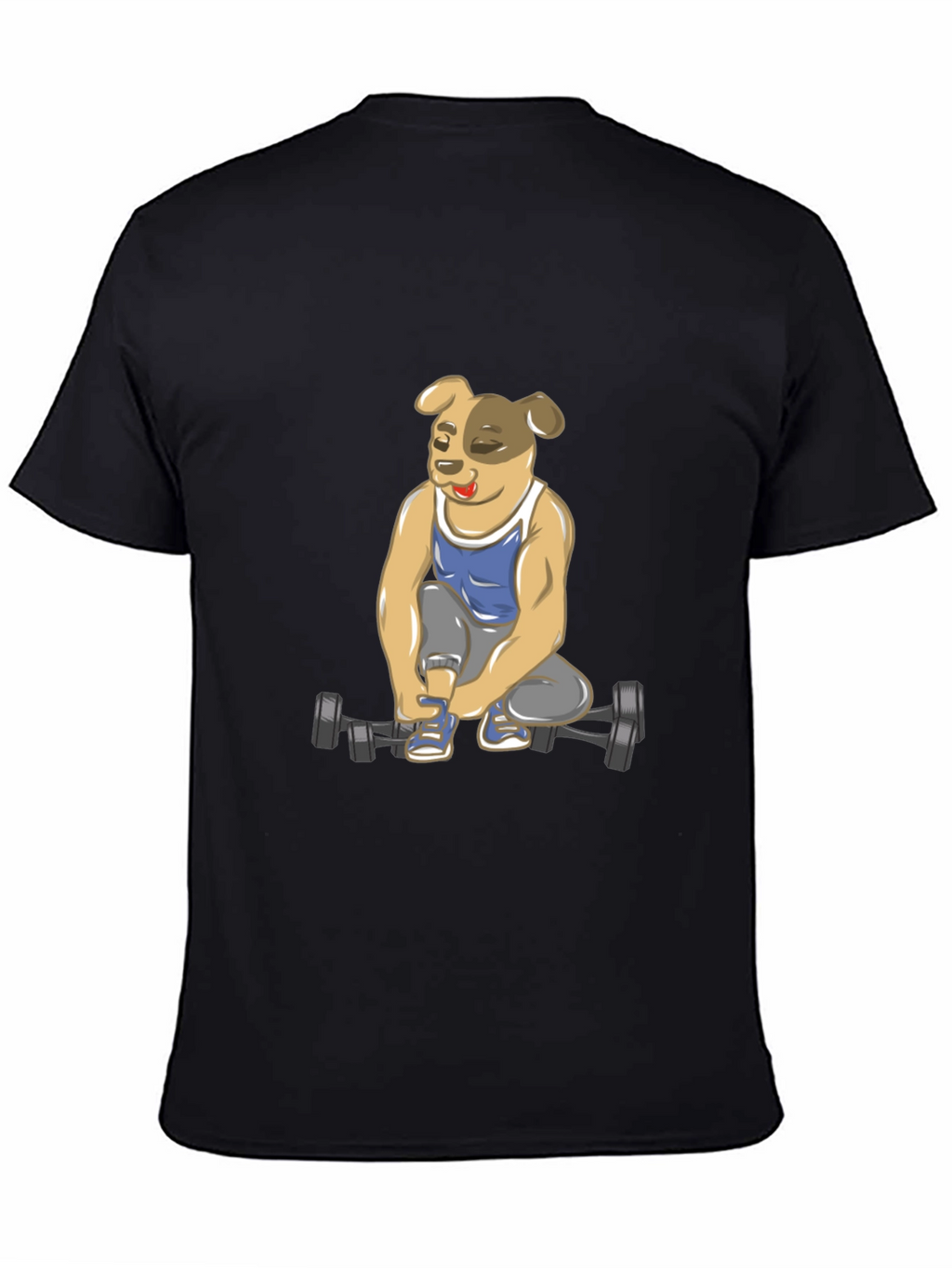 Dog Lifting Weights T-Shirt