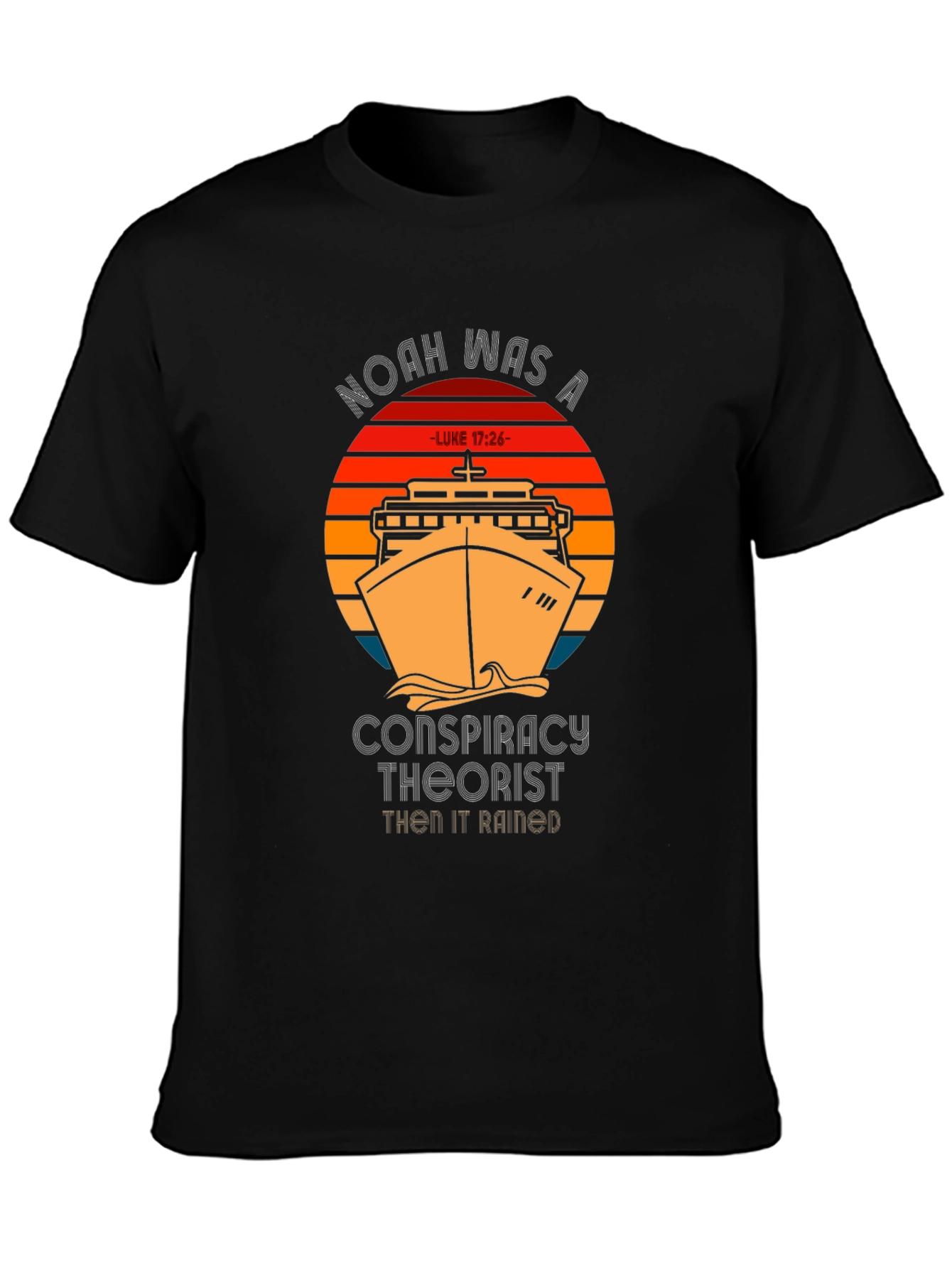 Noah Conspiracy Theorist T-Shirt - Mens Black Tee