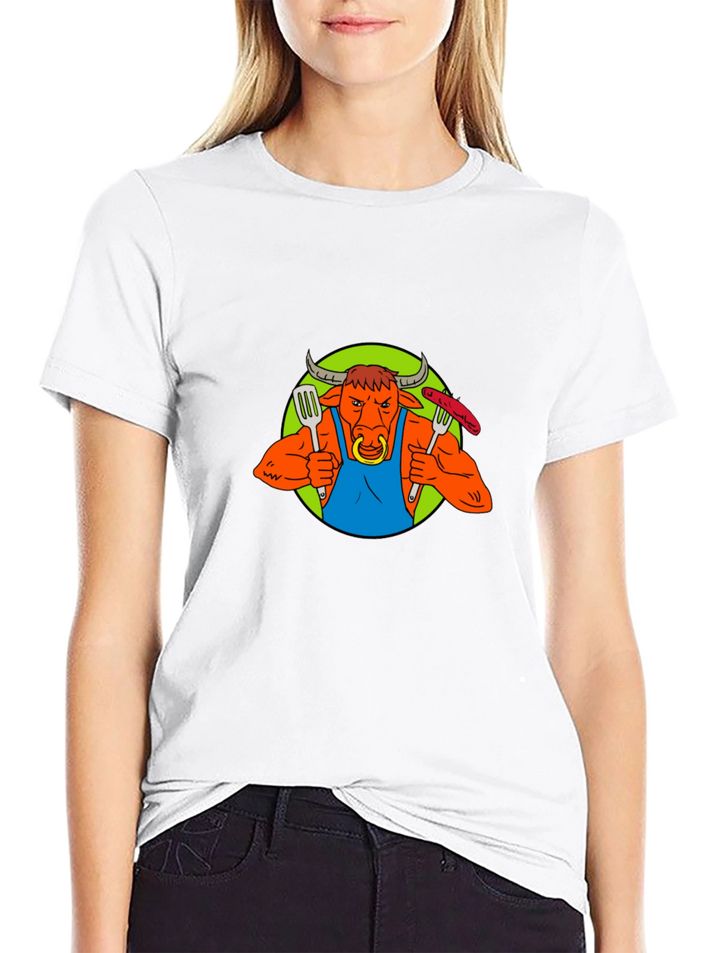 Bull BBQ Master T-Shirt - Funny Grilling Apparel