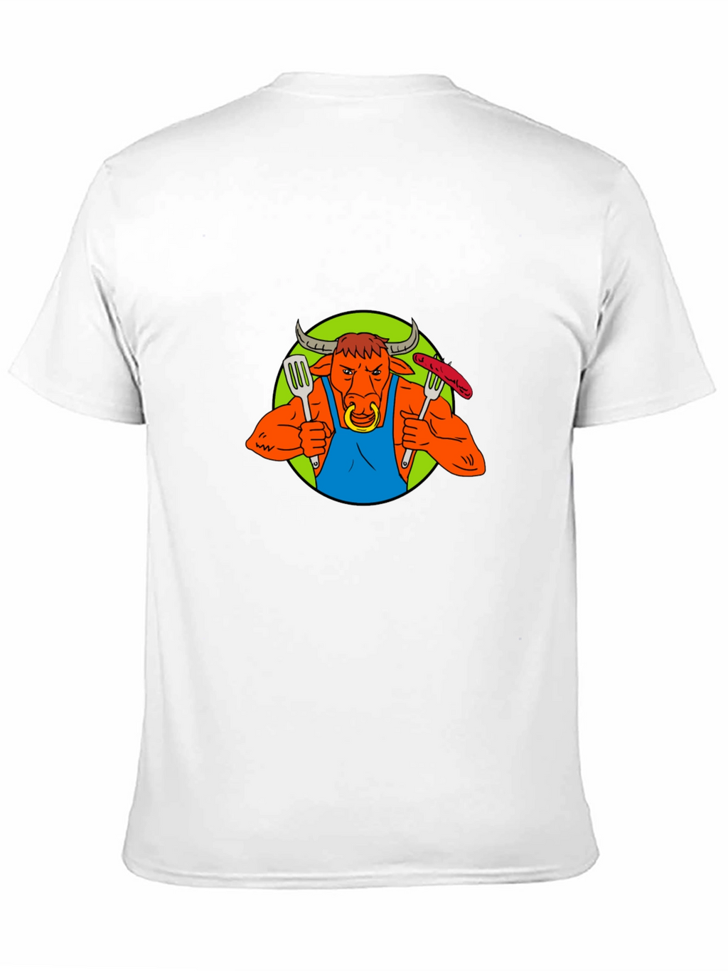 Bull BBQ Master T-Shirt - Funny Grilling Apparel