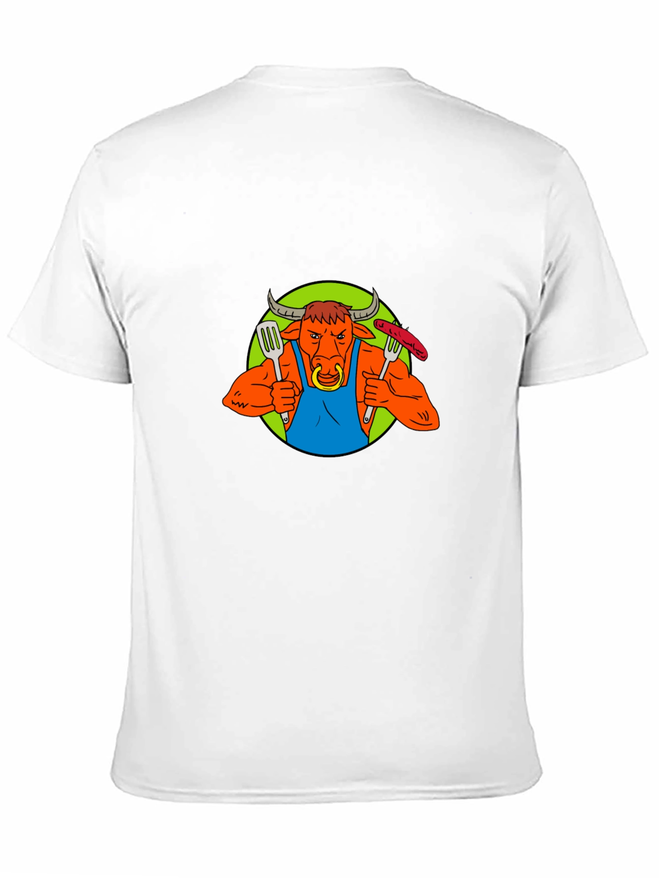 Bull BBQ Master T-Shirt - Funny Grilling Apparel